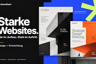 build a custom business website with clear german copy