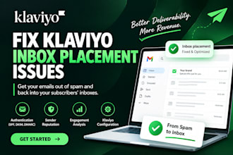 fix klaviyo inbox placement issues