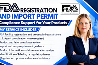 handle fda registration import permit product listing fda label review