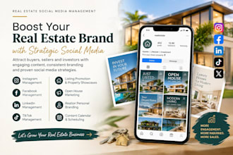 do real estate social media manager, instagram marketing and content creator