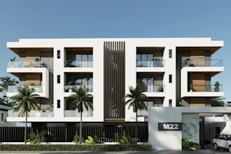 render 3d cgi exterior design for apartment, villa house and commercial building