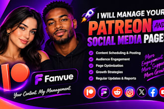 manage your patreon and social media pages