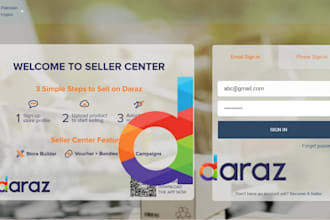 manage your daraz seller center as a virtual assistant