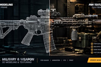 create custom 3d models,weapons,vehicles,and assets for arma 3 and arma reforger