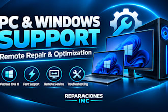 fix windows 10 or 11, optimize your PC and solve computer problems