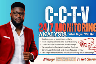 analyze cctv footage, monitoring and video surveillance for incidents suspicious