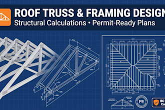 design roof truss, structural calculations and framing plans