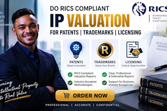 do rics compliant IP valuation for patents trademarks and licensing