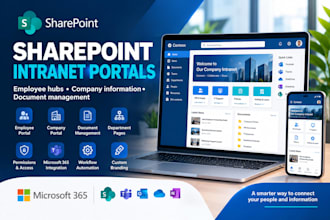build a modern sharepoint intranet, employee portal and microsoft 365 workspace