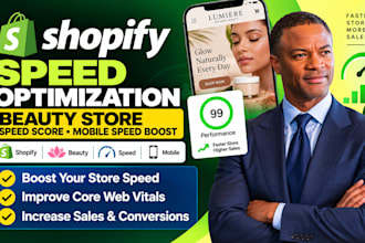 shopify speed optimization beauty store speed score mobile speed boost