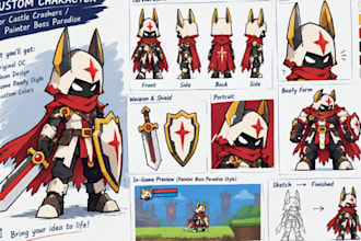 create custom characters for castle crashers painter boss paradise