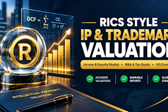 provide rics style IP valuation for trademarks and intellectual property rights