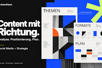 audit your social media and create a german content plan