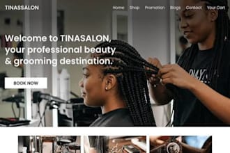 design wix hair website hair styliest hair salon hair care service website