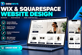 build wix website redesign, squarespace development, wix online store seo