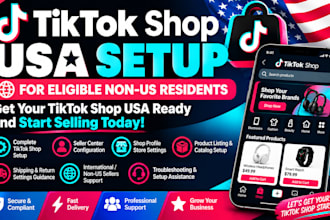 create USA tiktok shop setup tiktok shop USA tiktok shop for non resident