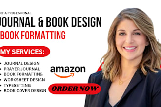 do journal design, workbook design, prayer journal, book formatting