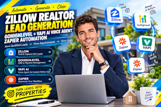zillow realtor gohighlevel vapi ai voice agent lead generation zapier automation
