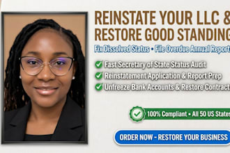 reinstate llc and restore business good standing