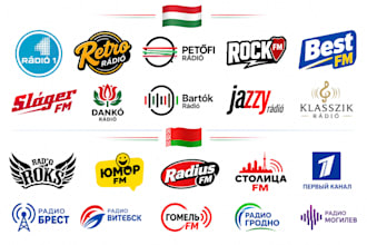 play your music through radio airplay in hungary and belarus