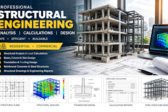 provide structural analysis, calculations and design for buildings