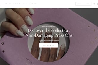design wix nail website nail artist nail salon manicure pedicure service website