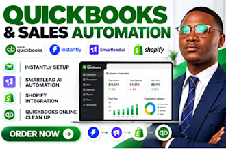 setup instantly smartlead ai automation quickbooks shopify clean up qbo catch up