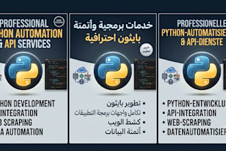 do python development, web development, and data automation