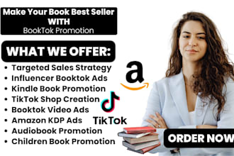 do viral booktok promotion usa amazon kdp ebook marketing booktok smm video ads
