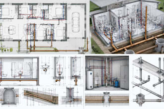 do sanitary sewer design mep coordination plumbing plans residential cad drawing