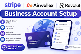 open your stripe, airwallex or revolut account for US and non US residents