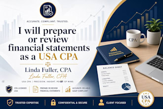 prepare or review financial statements as a USA CPA