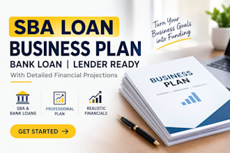 design sba loa business plan bank loan lender ready financial projection