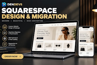 design beautiful modern squarespace website migration website development