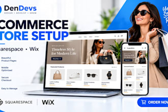 create a squarespace or wix ecommerce online store