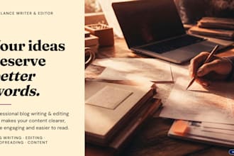 write and edit engaging blog posts and articles