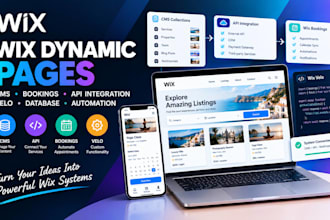wix dynamic pages wix cms bookings api integration wix velo database automation