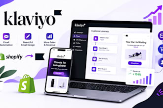 setup klaviyo email marketing, klaviyo email design, shopify klaviyo email flows