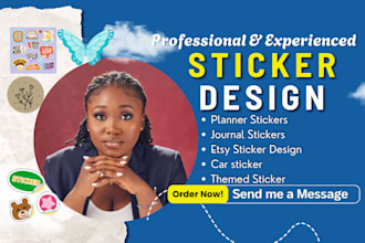 create custom sticker designs and unique sticker illustrations