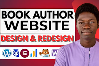 build book author website, ebook website, author landing page for book authors