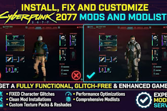 install, fix and customize cyberpunk 2077 mods and modlists