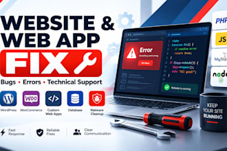 fix wordpress woocommerce and web application bugs