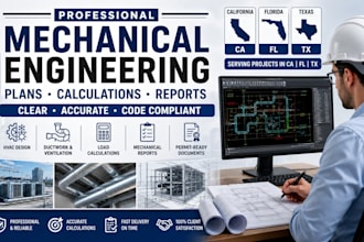 california florida texas mechanical engineer sign seal report plan approval