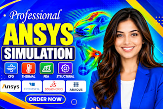 perform cfd, fea, and thermal analysis using ansys, comsol and abaqus