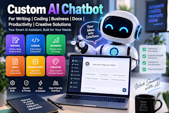 build ai chatbot writing coding business docs productivity creative solution
