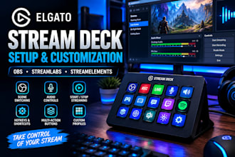 setup and customize your elgato stream deck for obs streaming