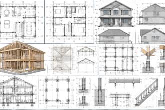 do structural analysis floor plans elevations load calculations wood framing