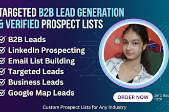 do targeted business lead generation and email list building