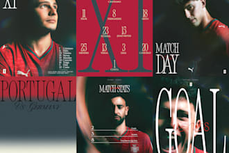 create cinematic sports graphics for your sport team