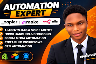 setup make com automation, zapier n8n automation, webhook, shopify automation